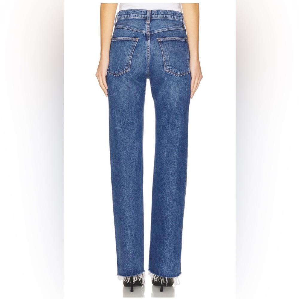 Agolde Leena High Rise Baby Flare Jeans size 24 in Placebo - Picture 13 of 13